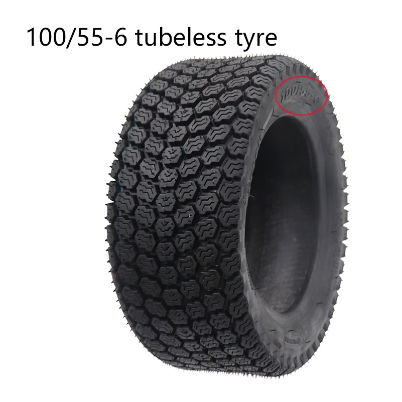 

11 inch 100/55-6 Tubeless Tyre Fits For Electric Scooter,Motorcycle,Bicycle,Go Kart ATV Quad Bike Off-Road,Vacuum Tires Parts