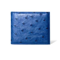2022 New Ostrich Leather Men's Short Wallet Genuine Leather Leisure Man Multi Card Wallets High Grade Purse Luxury Money Bag 45 2