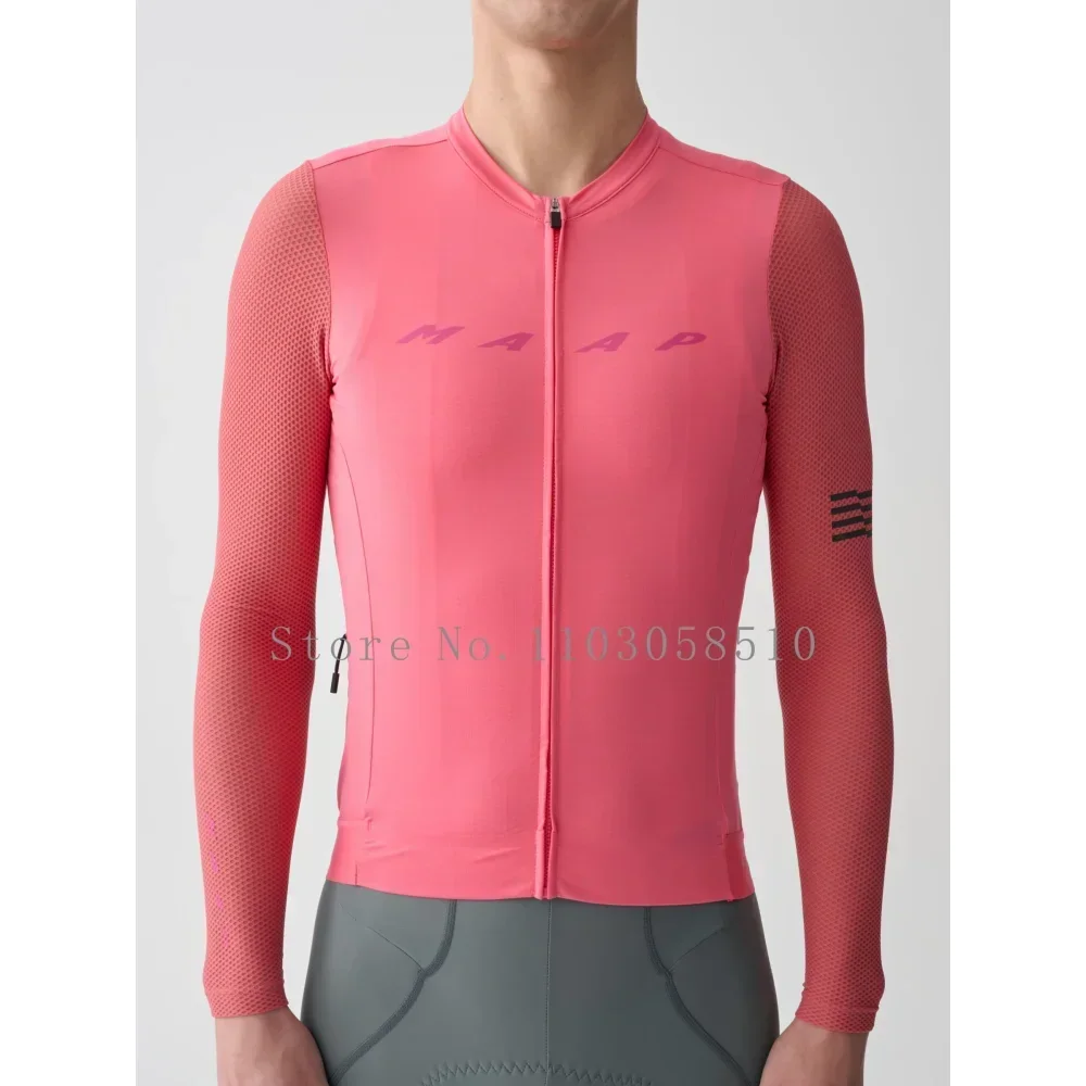 Autumn Pro Cycling Jersey Men Woman Breathable Bicycle Clothing Team Road MTB Bike High-end Simple light Long Sleeve MTB Shirts 5