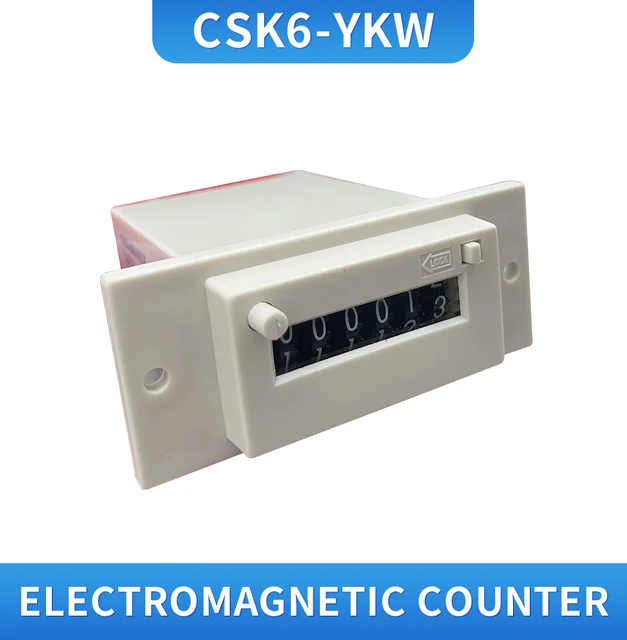 AC DC Electric Counter 6-Digit Electromagnetic Pulse Counter - AC 220V ...