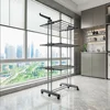Large Drying Rack, Collapsible Drying Rack Laundry 4 Tiers, Removable Drying Rack, Folding Wings, Easy to Assemble, Indoor/Outdo 3