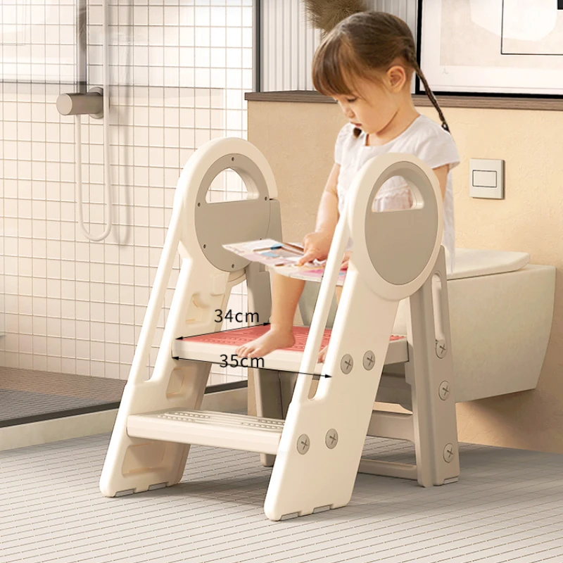 Taburete antideslizante para niños, alfombrilla de inodoro, reposapiés,  silla escalonada para bebés, escalera, taburete de plástico, taburete  escalonado para bebés, lavabo - AliExpress