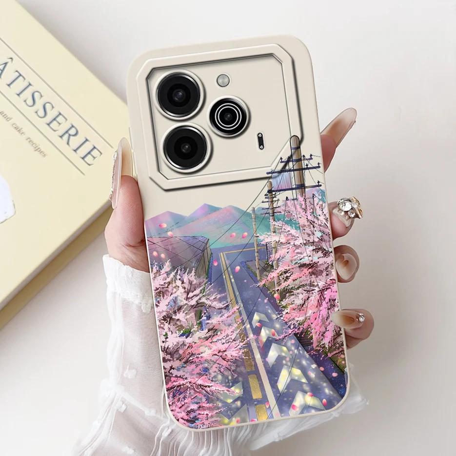 Cute Fashion Painted Soft TPU Phone Case - 6.78'' Cover with Bumper Protection