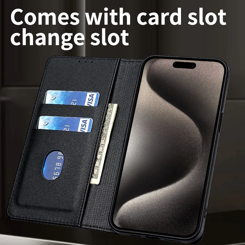 Magnetic Flip Leather Phone Protective Case