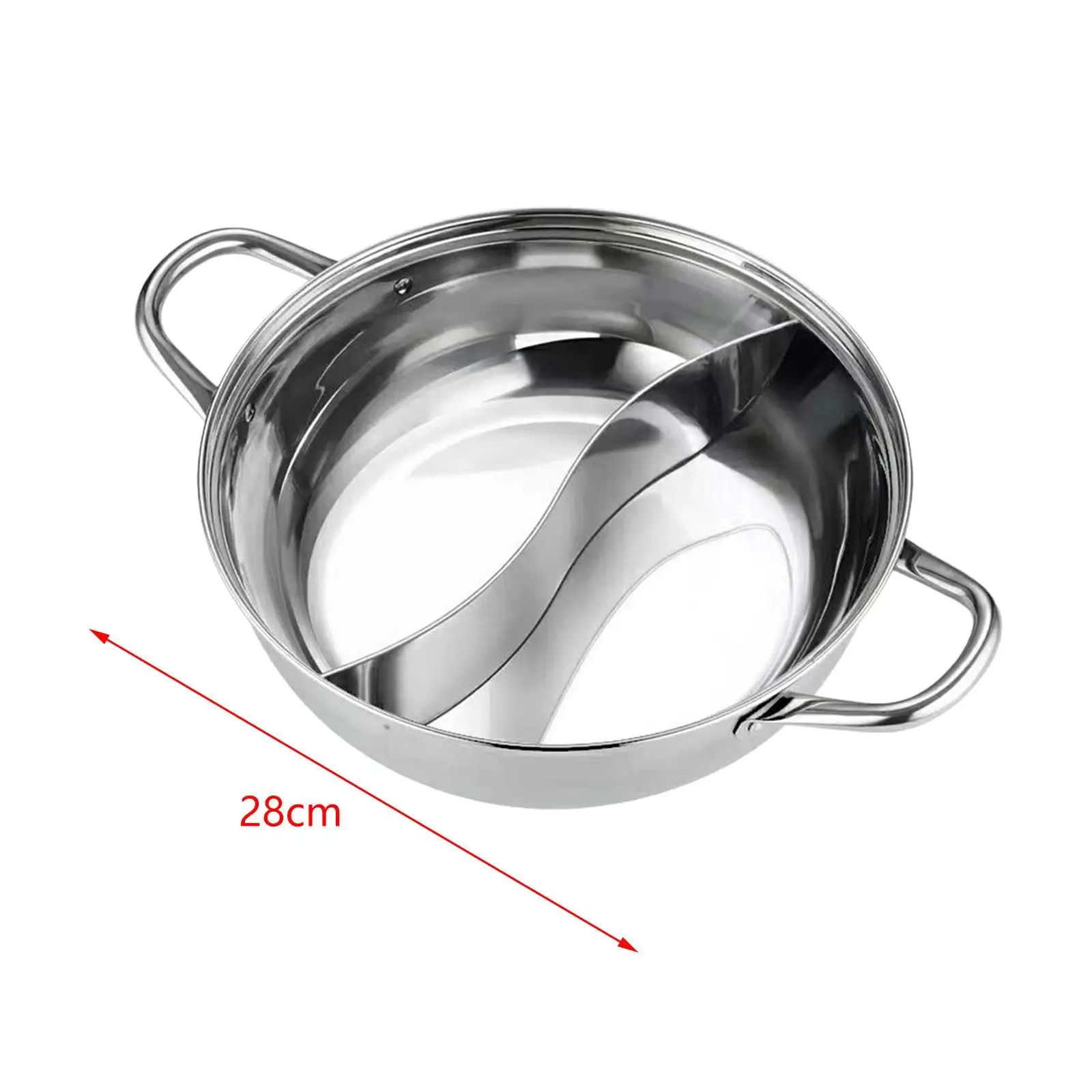 Mandarin Duck Pot Stainless Steel Shabu Shabu Pot for Home Family Gathering