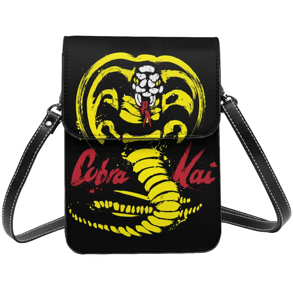 

Кошелек-Кроссбоди Cobra Kai, сумка для сотового телефона, сумка на плечо, кошелек для сотового телефона с регулируемым ремешком