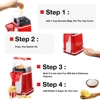 Mini Popcorn Machine Hot Air Popcorn Popper Maker Automatic Butter Snack Appliance for Home Kitchen Movie Christmas 220V 6