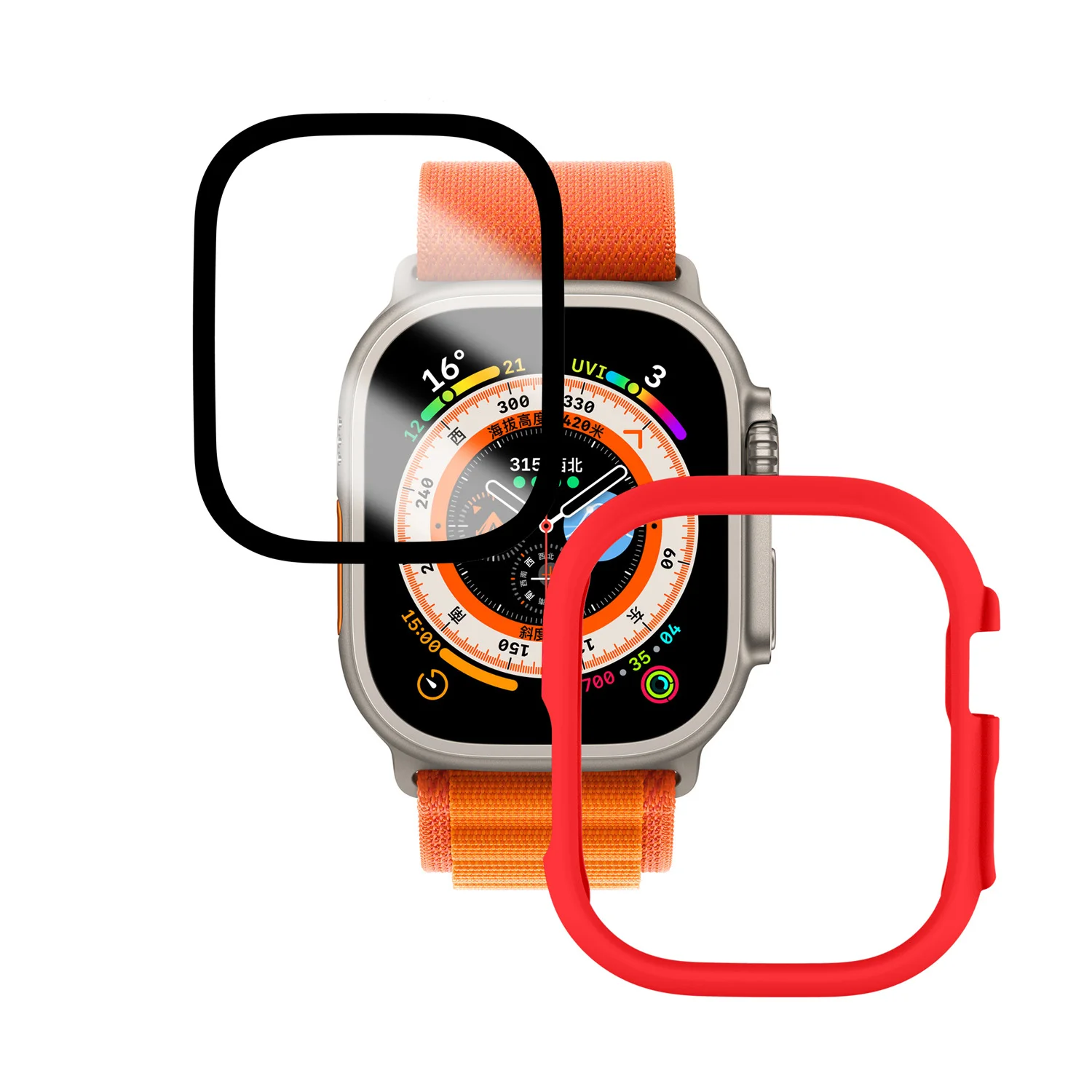 ȭ ȣ  ġ Ʈ 49mm ȭ  + ϵ PC ̽ , iwatch ø Ʈ 49mm Ŀ 