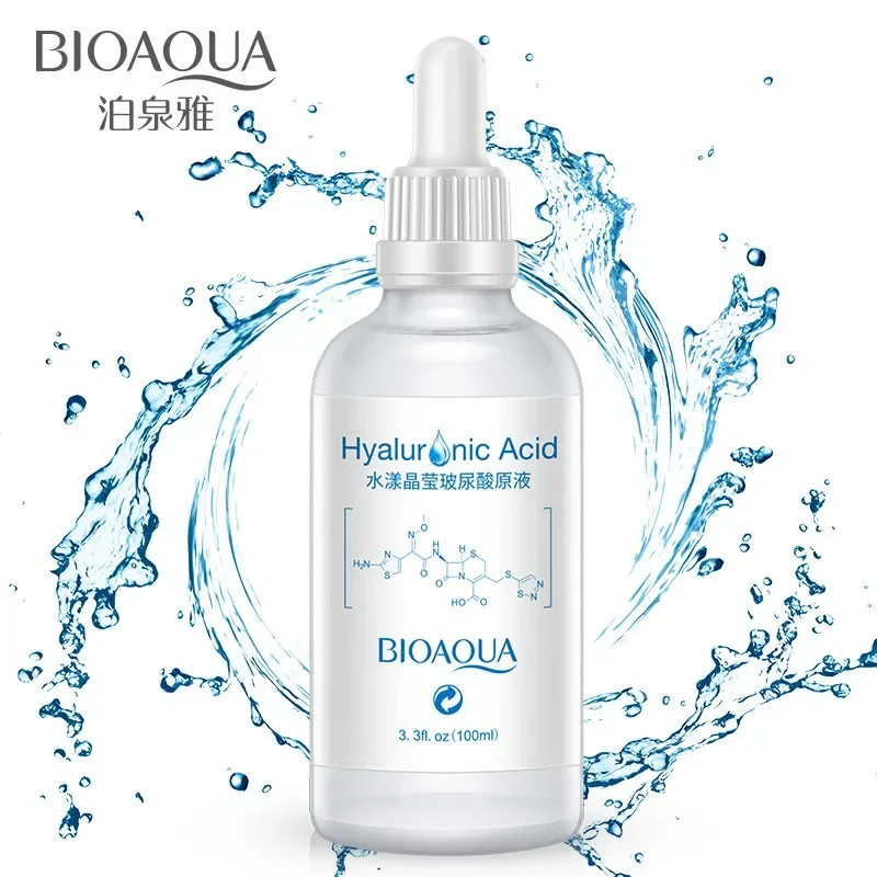 BIOAQUA 100ml Hyaluronic Acid Moisturizing Day Creams Essence Face Cleanser Moisturizing and Smoothing Restoring Oil Balance