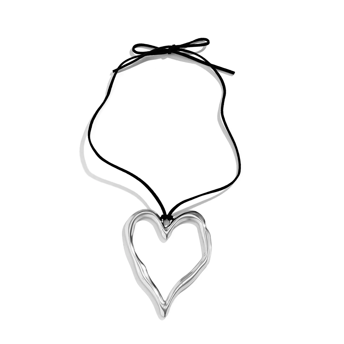 ネックレス・ペンダント LOVE ME MONSTER Big Black Heart Wood Necklace L212MNK100 Alchemy Gothic England - Rococo Mon Amour de Soubise Black