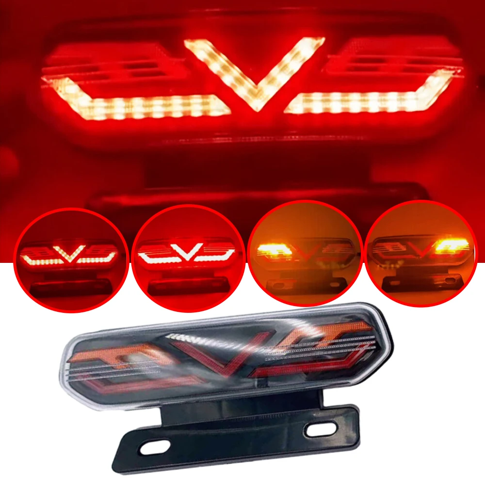 Motorcycle Rear Lights Brake Light ATV Tail Light Stop Turn Signal