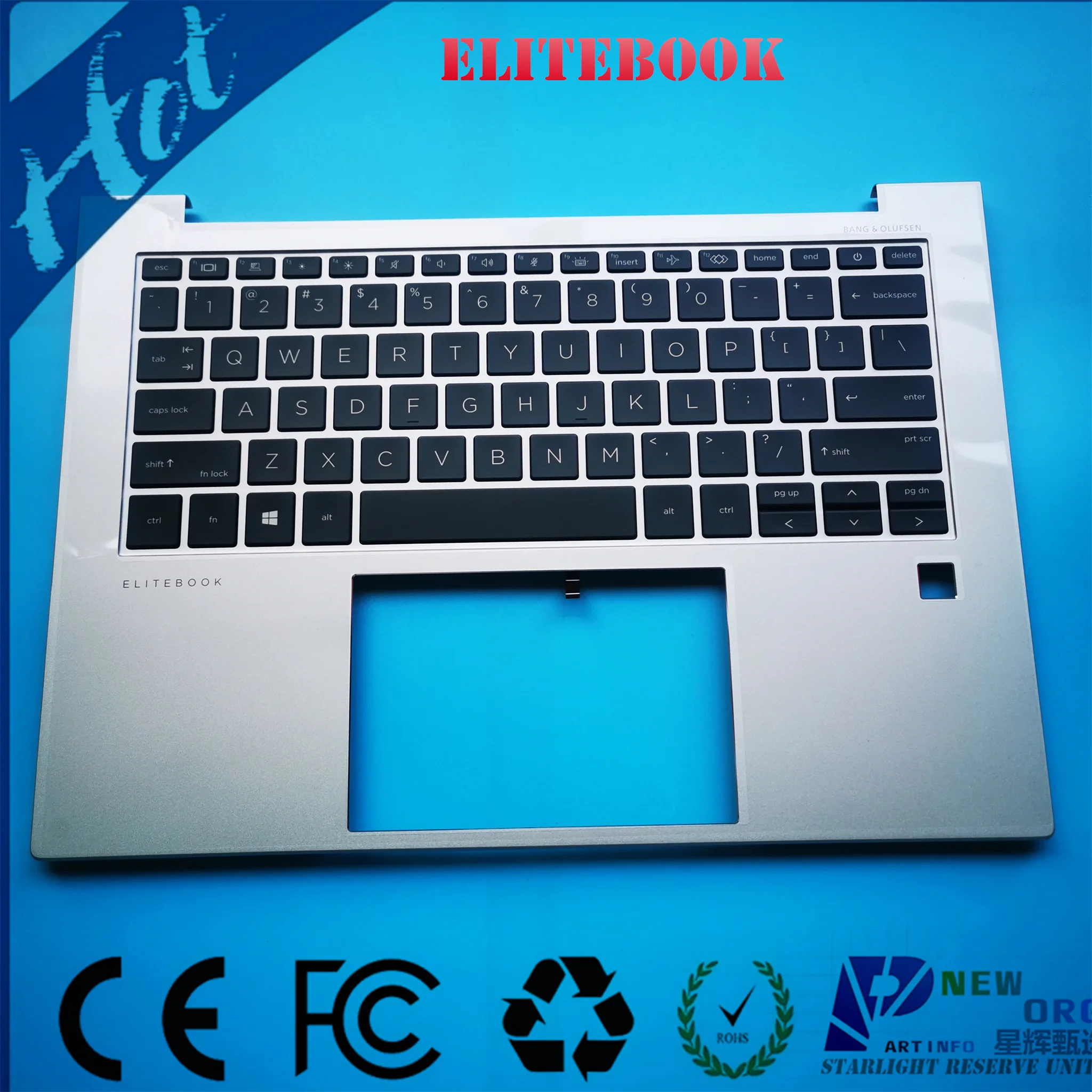 Us English Laptop Keyboard Palmrest Assembly Per Hp Elitebook 840 845 1040 G9 830 835 G9 Series Con Retroilluminazione Sliver N09726-001