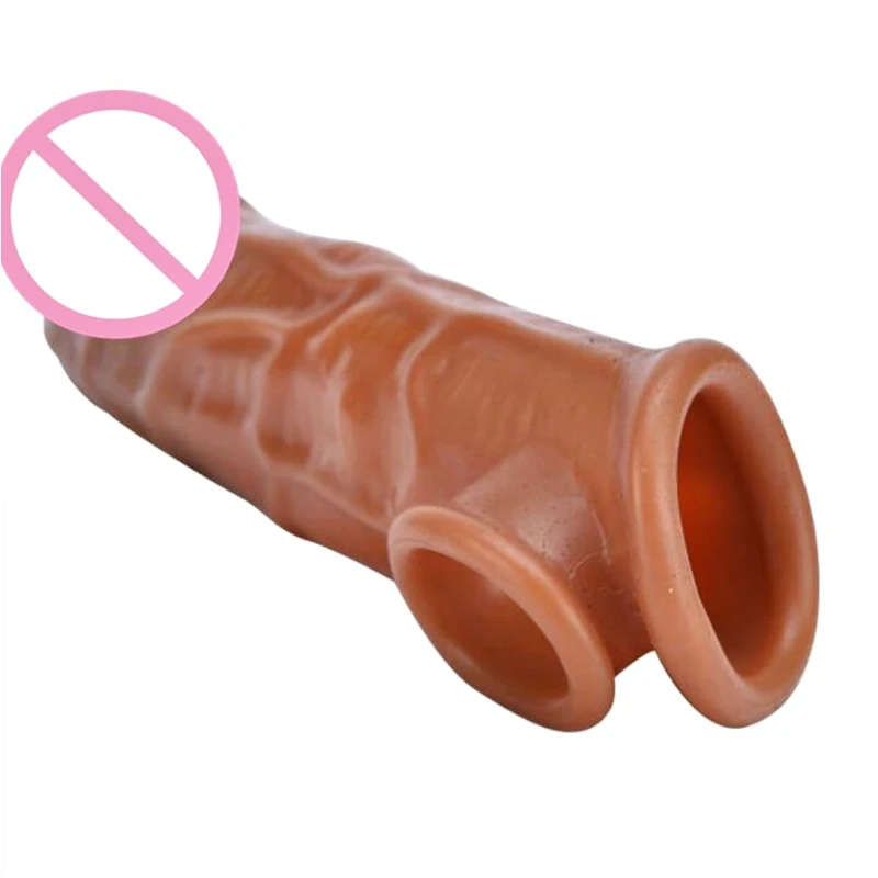 Morbido Tpe Manicotto Del Pene Extender Capa Peniana Ingrandimento Extensor De Pene Extension Giocattoli Per Adulti Per Gli Uomini Sexy Juguetes Sexul