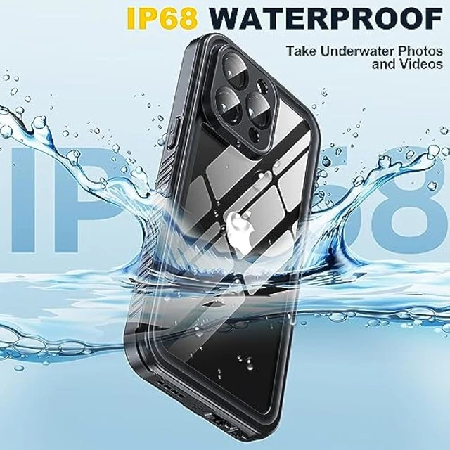 2023 New Designed for iPhone 15 Pro Max Case Waterproof, [Built-in Screen  Protector & Glass Camera Protector][Full Body Shockproof][IP68