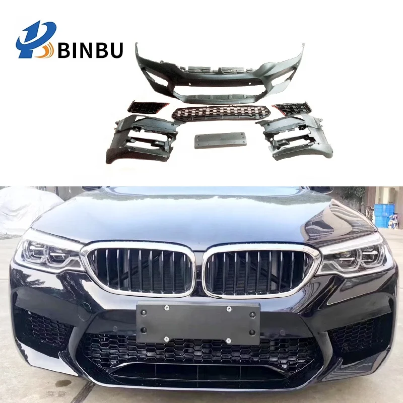 

FOR B-M-W NEW 5 Series G30 G31 front bumper surround M5 style Refit PP material Car modification and upgrading M5 sty2018-2020