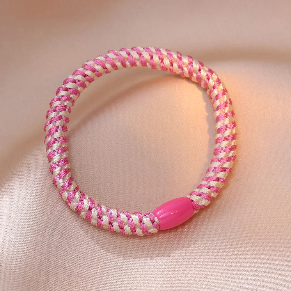 Women Hair circle Hair Scrunchies Girls Elastic Rubber Bands Ponytail Holder Weave Rubber Bands Rope Accessories