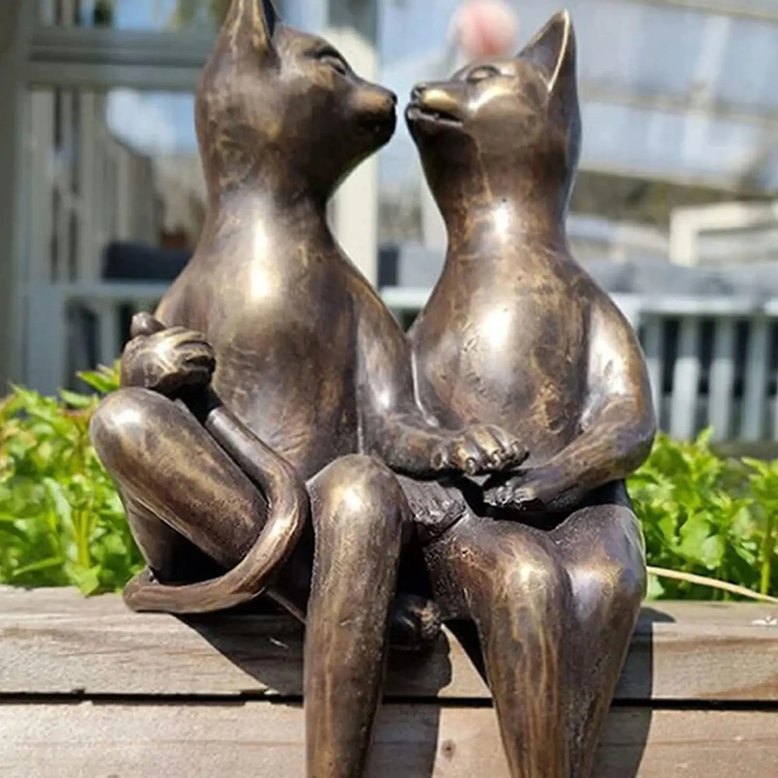 

Dating Cat Statue Couple in Figurine Decoration Collectibles