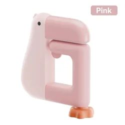 Compact Multifunctional Thinking Duck Decorative Hook for Desk and Office Spaces (Pink)