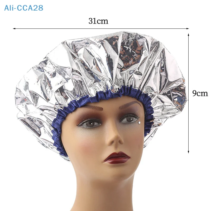 1PC Disposable 8 Wire Thicke Aluminum Foil Cap Elastic Hair Coloring Cap Disposable Heat Shower Cap images - 6