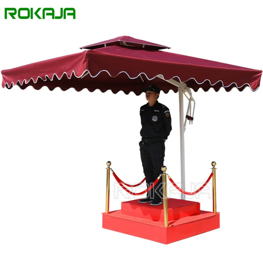 Commercial Highend Sentry Umbrella Outdoor Retractable Awning Fabric