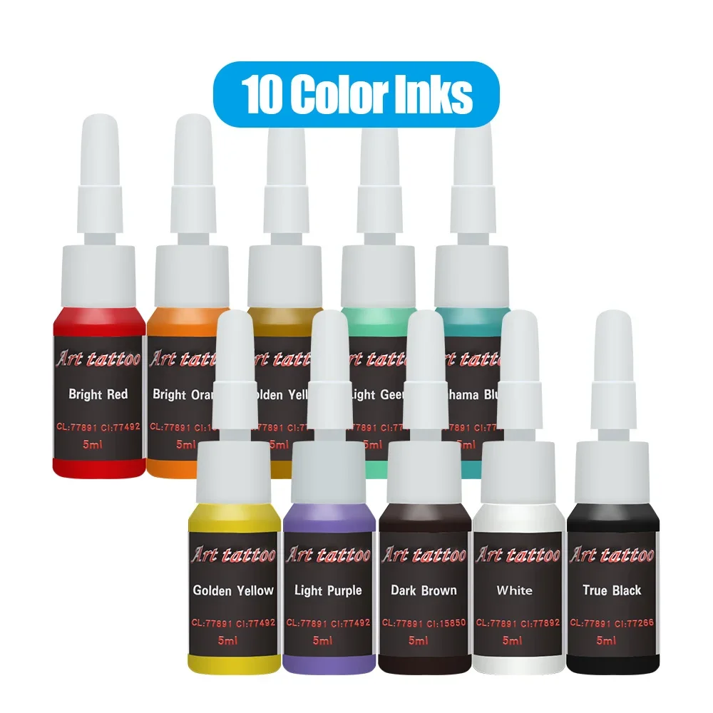 Dragonhawk Art Tattoo Ink 40/56/20/10 Color Inks Tattoo Supplies 5ml/bottle Complete Supplies Ink Color Set tattoo ink tattoo ink pigment tattoo ink kit