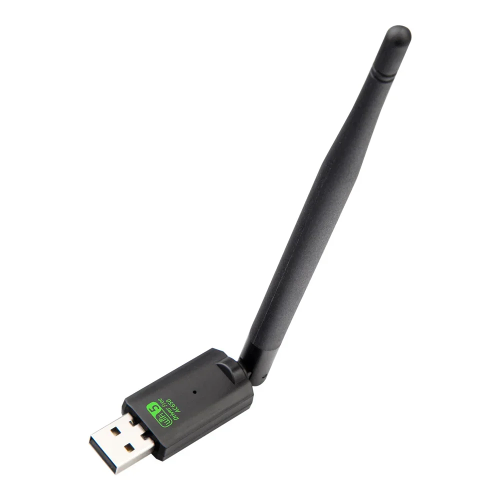 드라이브 무료 USB wifi 600Mbps 듀얼 밴드 어댑터 AC650 2.4GHz 5GHz WiFi 안테나 PC 미니 컴퓨터 네트워크 카드 수신기