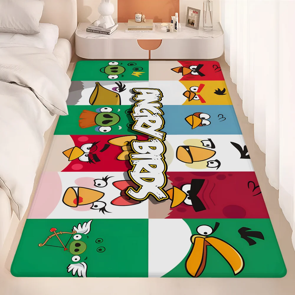Cartoon Animation-A-Angrys-Birds Entrance Door Mat Washable Non-Slip Living Room Sofa Chairs Area Mat Kitchen Welcome Doormat 5