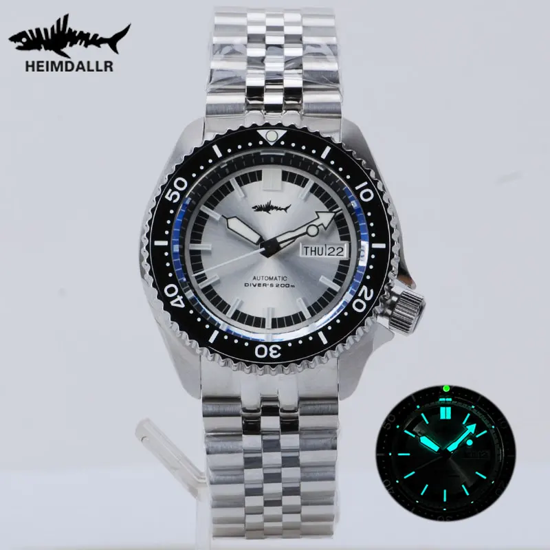 Heimdallr New Vintage Skx007 Diver Men Watch Sapphire Mirror Ceramic Bezel Nh36 Movimento Automatico Orologio Da Polso Meccanico 20Bar