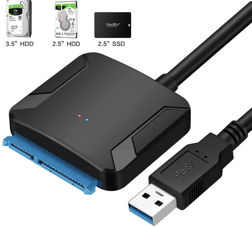 Sata to USB Cable Sata to USB Adapter Cable USB Adapter USB Adapter Cable Sata to USB Adapter Conversion Cable Adapter USB Cable Adapter USB 3.0 To SATA 3 Cable Sata To USB Adapter Convert Cables Support 2.5/3.5 Inch External SSD HDD Adapter Hard Drive ConnectFit