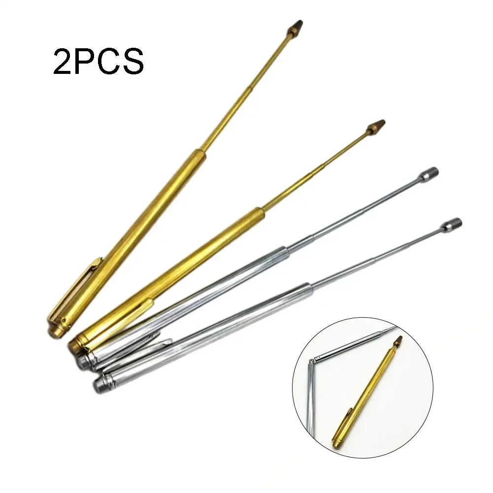 2PCS 99.9% Copper Detector Metal Detector Rod For Water Treasure Finding Tools Divining Copper Probing Rod 150MM±5MM Gathering 6
