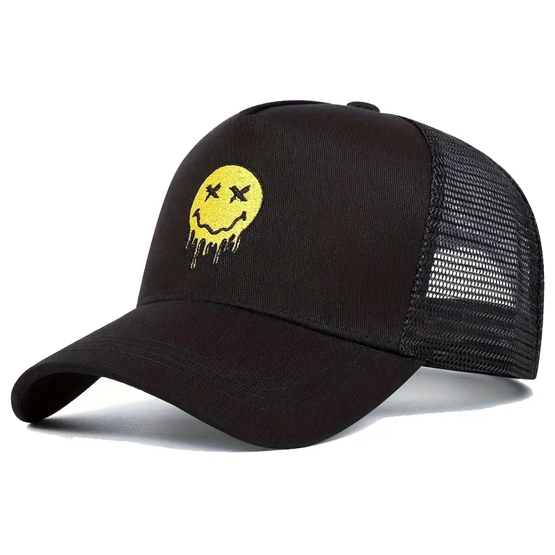 Unisex XX Smiling Face Print Baseball Net Caps Spring and Summer Outdoor Adjustable Casual Hats Sunscreen Hat baseball caps