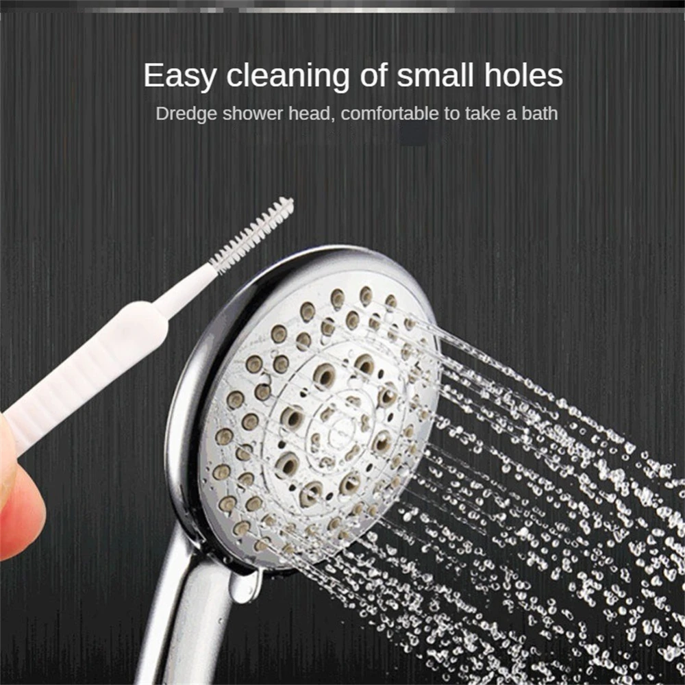 20Pcs Mini Nylon Bristle Cleaning Brush,Small Hole Shower Head