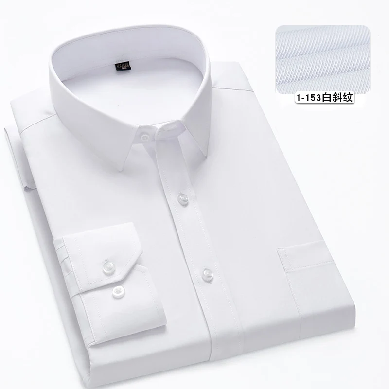 Artı Boyutu 11XL 10XL 9XL Yeni erkek Sosyal Gömlek Uzun Kollu Slim Fit İş Klasik Temel Beyaz Resmi Elbise Gömlek Erkek Giysileri