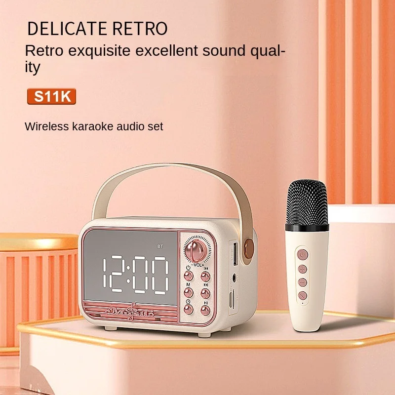 

Home mini karaoke wireless Bluetooth audio multifunctional outdoor portable smart desktop microphone speaker