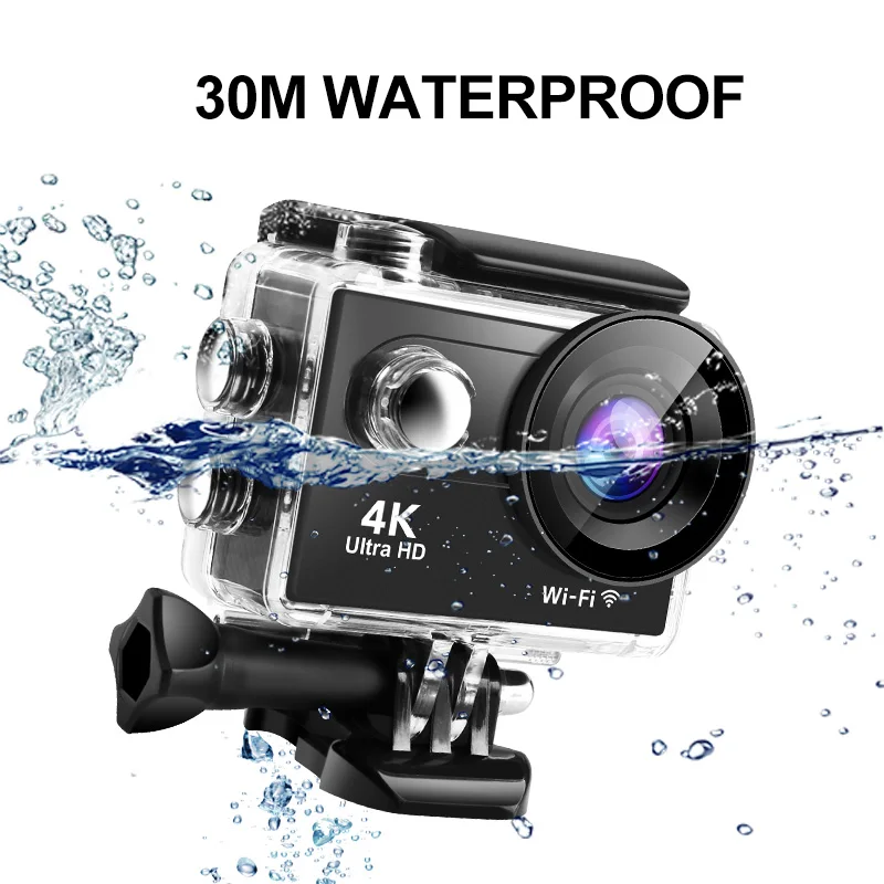 Ultra HD 4K 60fps Action Camera S9R WiFi 2" LCD 30M Waterproof 170D Remote Control Helmet Bicycle Video Camera Outdoor Sport Cam 6