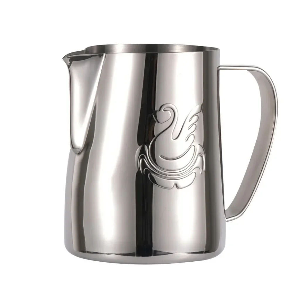Milk Frothing Jug Milk Steaming Frothing Pitcher 600ml Stainless Steel Non-Stick Milk Jug for Coffee Cappuccino Latte