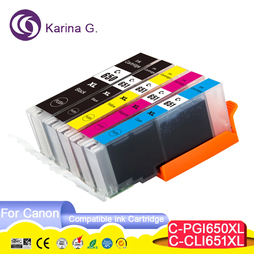 PGI-650XL PGI650XL PGI650 CLI-651XL CLI651XL CLI651 Premium Compatible Printer I