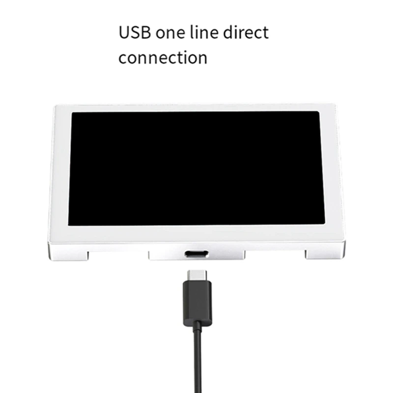IPS 디스플레이 USB 섀시 보조 화면, RGB 분위기 화면, 사운드 픽업 기능, 5 인치, 800X480