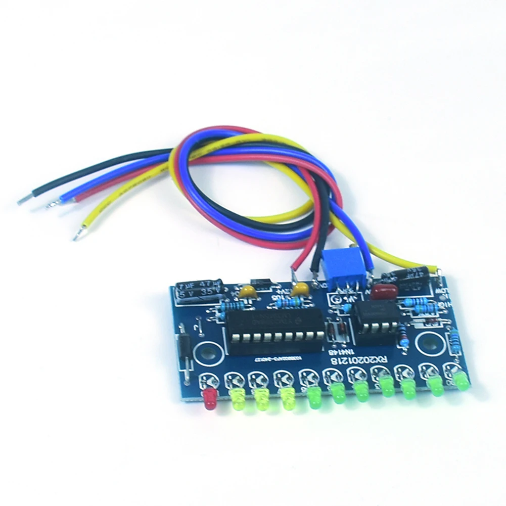 LM3915 10 LED 오디오 레벨 표시기 DIY VU 미터 프리앰프 파워 앰프 전자 앰프 키트