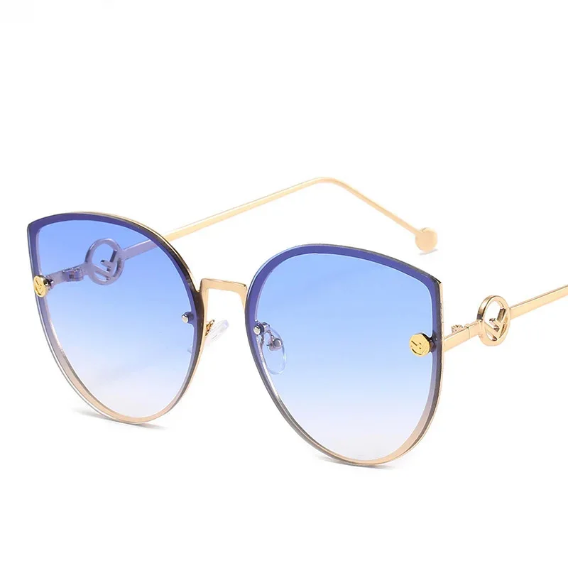 Fashion Women Cat Eye Sunglasses Retro Big Frame UV400