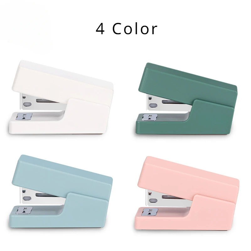 Mini Stapler Set Portable Color Paper Binding Machine Use 24/6 26/6 Staples Fashion Stationery Office Supplies