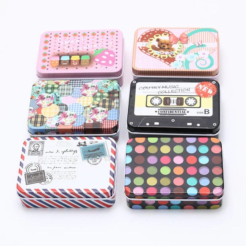 9*6.5*2.8cm Storage Box Decoration Collection Display Candy Pill Chutty  Mini Storage