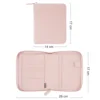 Moterm Genuine Pebbled Grain Leather A6 Zip Cover with Back Pocket Cowhide Planner Zipper Organizer Agenda Journal Diary 2