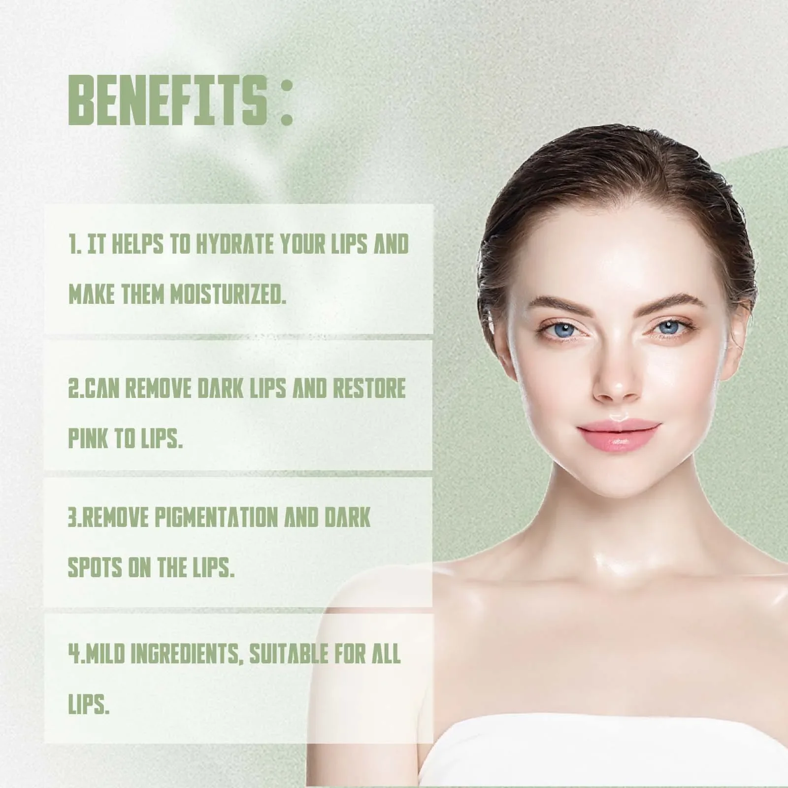 Lip Balm Remove Dark Lip Lightening Melanin Dullness Exfoliating Dead Skin Repair Fade Fine Line Brighten Moisturizing Lipstick 3