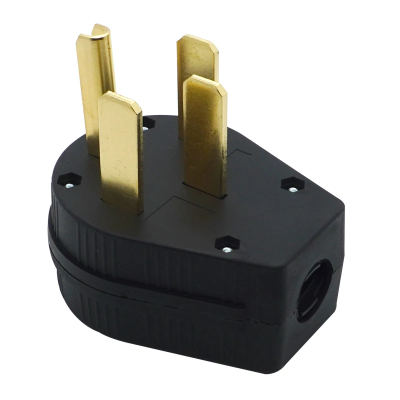 

American 250V 50A 4 hole NEMA 14-50P 14-50R US Generator outlet Anti-off Industry Power Socket plug Inline Wire Connector
