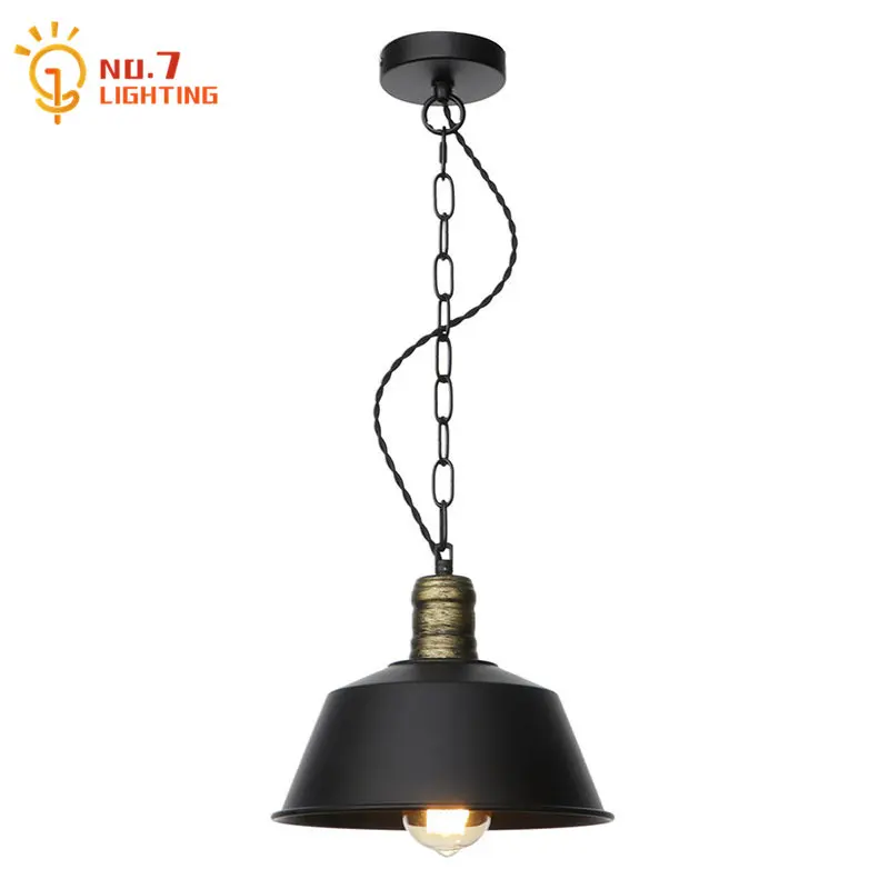 

American Country Vintage Retro Pendant Light LED E27 Industrial Modern Hanging Lamp Home Decor Kitchen Island Dining Room Loft