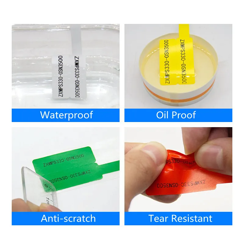 150Pcs/5 Sheets Cable Labels Wire Marking Network Waterproof Laser Printer Sticker Organizer A4 Self-Adhesive Label Cable Tags