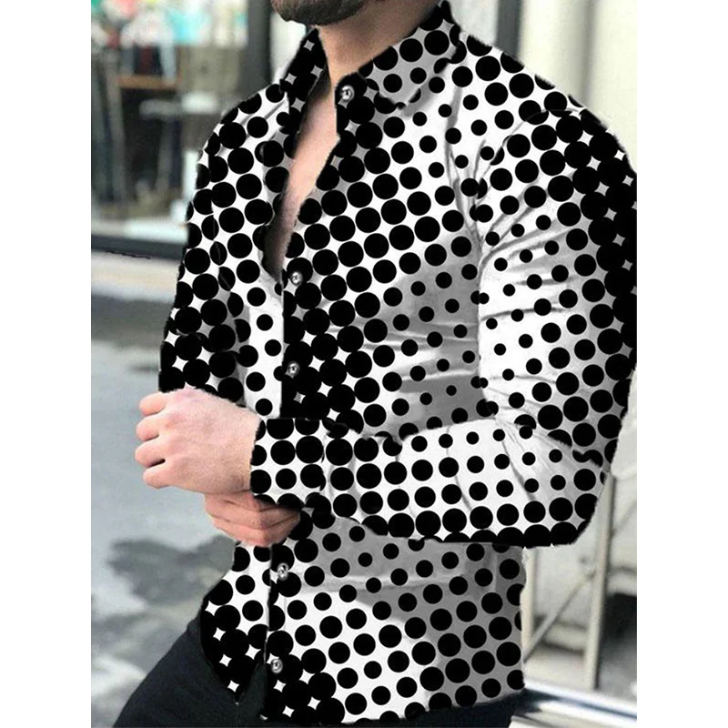 2023 New Men's Shirts Single-breasted Shirts Casual Party