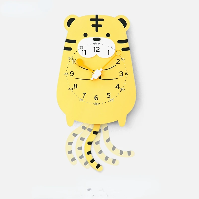 

Clock Wall Clock Living Room Home Fashion Art Clock Wall Silent Children's Cartoon Creativity