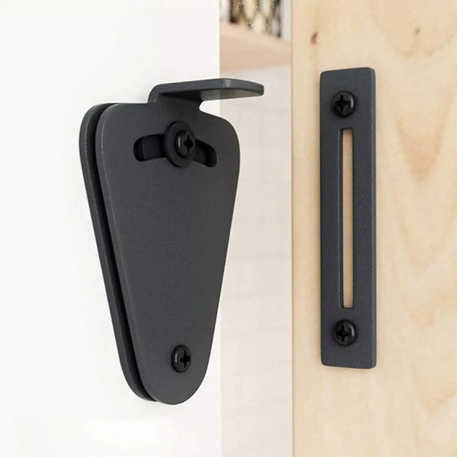 2x Portable Sliding Barn Door Lock Privacy Latch Door Buckle Furniture Hardware for Window Sliding Door
